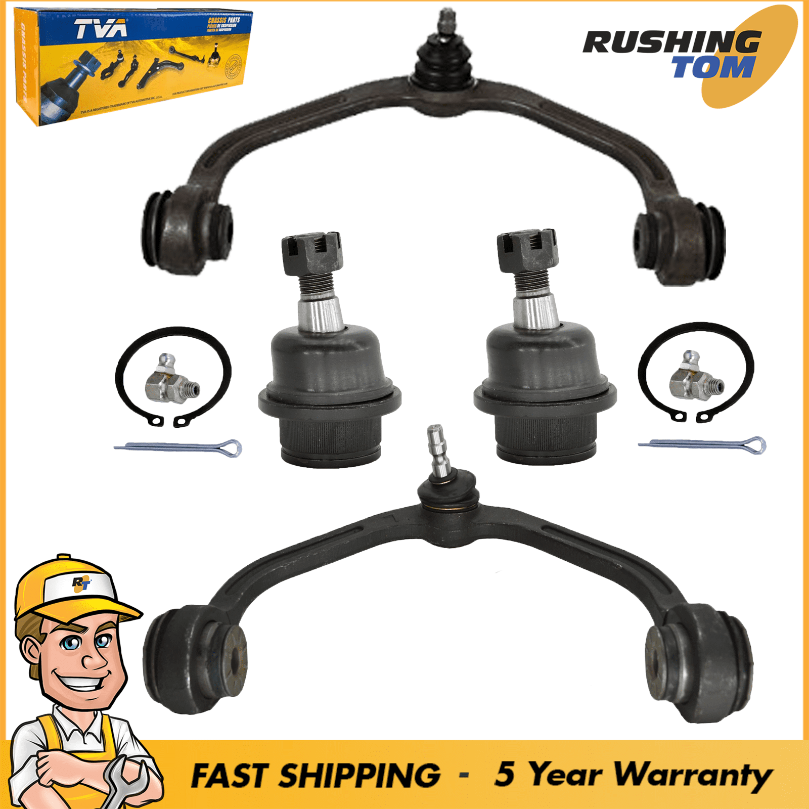 4 Front Upper Control Arm & Ball Joint for Ford Ranger