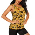 thumbnail image 2 of Womens Workout Tank Tops, Black Pumpkin Bat Halloween A Racerback Tank Tops Quick Dry Vest Sleeveless Athletic Yoga Gym, 2 of 7