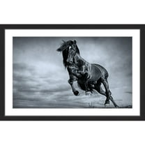 "Blue Baroque" Framed Painting Print