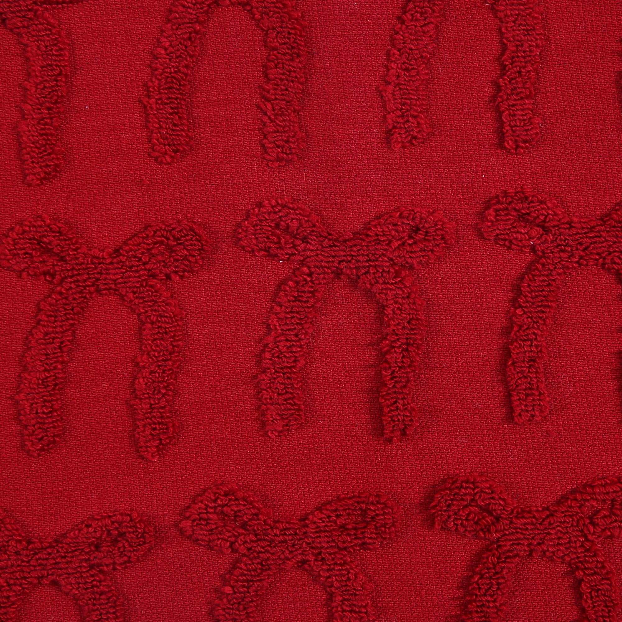 Essuie-mains Nœuds jacquard Holiday Time, paquet de 2 100 % coton