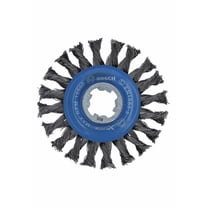 Bosch Genuine 4-1/2" Wheel Dia. X-LOCK Arbor Carbon Steel Full Cable Knotted Wire Wheel - WBX428