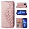 thumbnail image 1 of SaniMore for iPhone 14 Pro 6.1" PU Leather Case RFID Blocking, Magnetic Closure Flip Wallet Cover with Wrist Strap Card Slot & Multi-Angle Kickstand All-Inclusive Protective Shell, Rosegold, 1 of 10