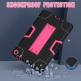 thumbnail image 3 of Dteck Rugged Case for for Onn 8 Inch Tablet Gen 3 (2022 Model:100071483), Heavy Duty Hybrid Shockproof Kickstand Cover Case, Black + Rose, 3 of 7