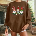thumbnail image 5 of Towmus Christmas Sweaters for Women Funny Festive Womens Christmas Old Men Sweaters Loose Fit Cute Winter Long Sleeve Tops Casual Pullover Shirts, 5 of 6