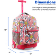 thumbnail image 5 of J World Boys and Girls Sunrise 18" Rolling Backpack for School and Travel, Basketbally, 5 of 7