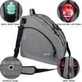 thumbnail image 3 of WOLT Grey Ice Skate Roller Skate Bag, Inline Skate Bag with Adjustable Shoulder Strap, 3 of 7