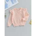thumbnail image 3 of GXFC Toddler Girls Fall Knitted Sweater 6M 12M 18M 2T 3T Kids Girls Long Sleeve Button-down Closure Cardigan Tops Children Girls Casual Warm Autumn Winter Clothes, 3 of 8