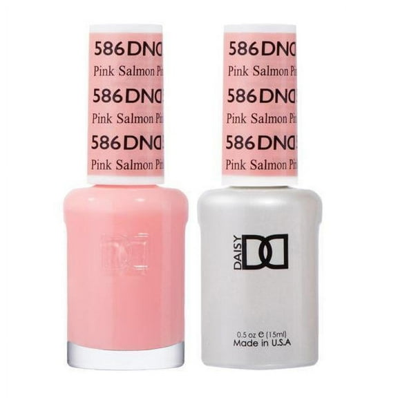 DND 586 Pink Salmon Gel & Matching Polish Set - DND Gel & Lacquer