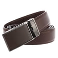 thumbnail image 2 of Minnieouse Cinturón de cuero de traje Formal para hombre de tamaño aleatorio, pretina ajustable para adultos con hebilla automática, accesorios de ropa Ropa, zapatos y accesorios Miscelánea Café Minnieouse AP012835-03, 2 of 6