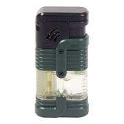 4 PACK Triple Solid &Clear Color Torch Lighter Adjustable Flame With Cigar Puncher Kitchen Gift Lighters for Men Woman Christmas