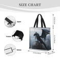thumbnail image 3 of Fotbe Valley Gray Dragon Bolsa Tote con Estampado para Mujer, Bolsos con Cremallera, Bolsa de Hombro Casual de Gran Capacidad con Bolsillos Internos, 3 of 7