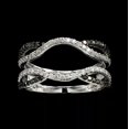 thumbnail image 3 of 2Ct Round Lab-Created Diamond Wrap Enhancer Wedding Ring 14K White Gold Plated, 3 of 3