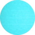 thumbnail image 1 of Ahgly Company Indoor Round Abstract Light Blue Contemporary Area Rugs, 5' Round, 1 of 4