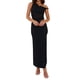 thumbnail image 1 of Conjunto de 2 Piezas de Falda para Mujer, Conjunto de Verano, Sin Mangas, Asimétrico, de , Top Corto, Faldas Largas. Negro M, 1 of 10