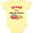 thumbnail image 3 of Inktastic Pitbull Terrier Loved by a (Dog Breed) Boys or Girls Baby Bodysuit, 3 of 5