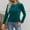 Mint Green, variant on Bwndum Womens Velour Top Long Sleeve Emerald Green | Soft Stretch Velvet Feel Crewneck Shirt | Fall Winter Casual Blouse for Lounge, Party & Everyday Wear,Size L