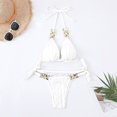 thumbnail image 5 of XIYON Bikini Sets For Women High Waisted Bikini Sets Two Piece Swimsuit Front Tie Knot Bathing Suit Beach Vacation Clothes, 5 of 8