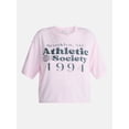 thumbnail image 5 of No Boundaries Boxy Cropped Graphic Tee, Women's and Women's Plus XXS-4X, 5 of 5
