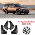 thumbnail image 2 of Mud Guards Fenders For Hyundai SantaFe 2023-2024, 4PCS No Drilling Mudflaps Splash Guards For Car, Custom Front Rear Tire Protector-black, 2 of 7