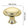 thumbnail image 3 of Lohoms Door Knobs, 2-Piece Stainless Steel Cabinet Pulls, Brushed Nickel Drawer Handles with Screws, Gold, 3 of 11