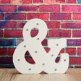 thumbnail image 2 of Wooden Letter Lights LED Marquee Light Standing Hanging Light UP Letters Standing Hanging Wedding Party Christmas Decor, 2 of 9