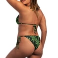 thumbnail image 5 of Garronmavis Two Piece Bikini Sets for Women Green Leaves Brazilian Cheeky Cut Out Hawaii Swimwear Halter String Triangle Bathing Suits Beach Wear, 5 of 6