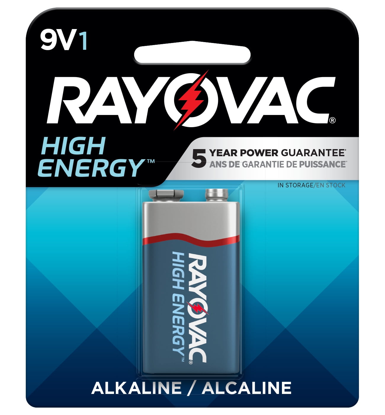 Rayovac High Energy 9V Alkaline Battery