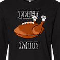 thumbnail image 4 of Inktastic Thanksgiving Feast Mode Turkey Football Long Sleeve T-Shirt, 4 of 5