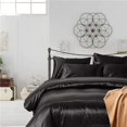thumbnail image 2 of Funda de Almohada de Seda de Morera Doble Cara 76x51cm Negra, 2 of 5