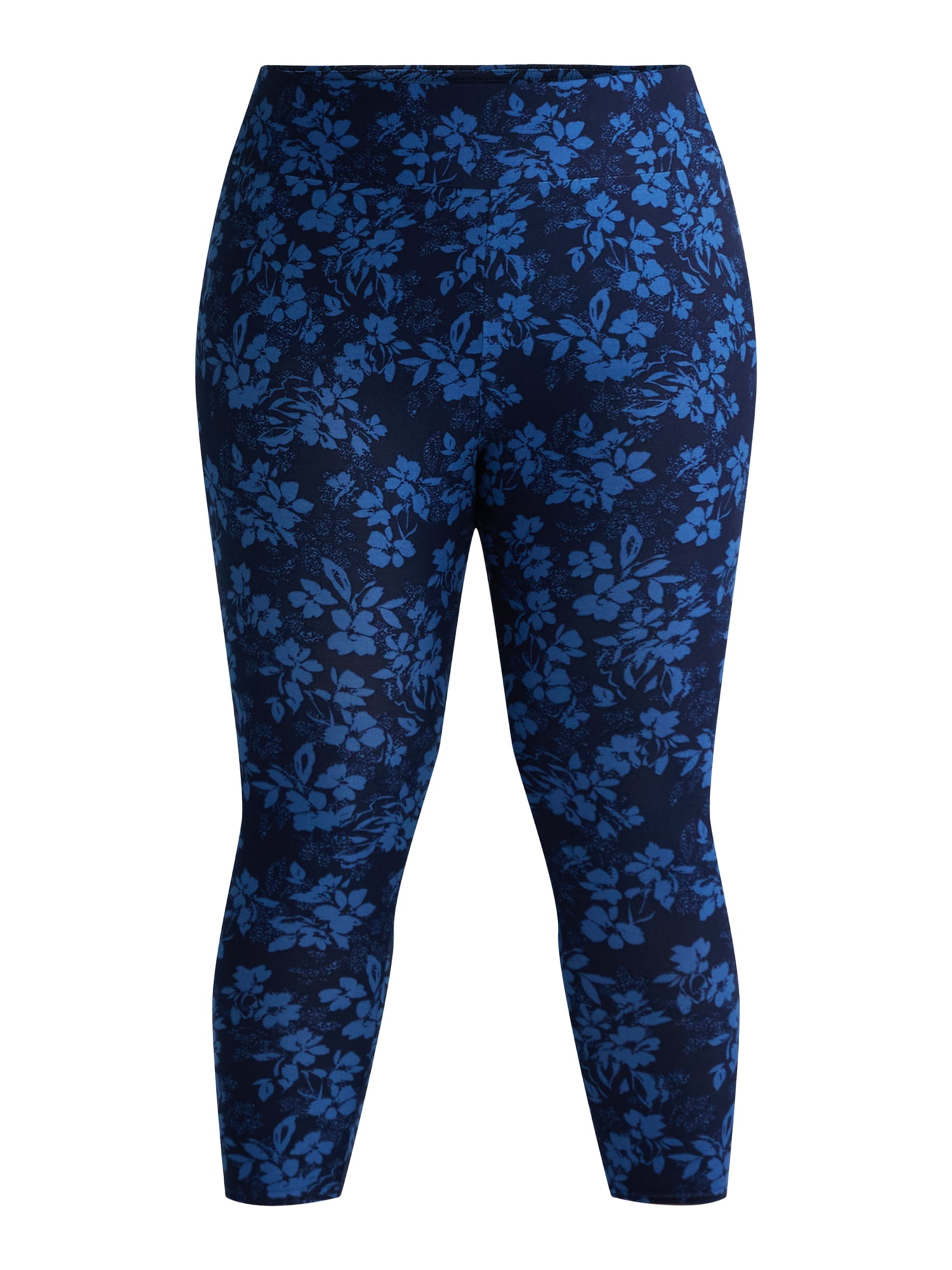 Terra & Sky's Women's Plus Capri Leggings, 2-Pack