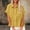 Yellow, variant on BUIGTTKLOP Button down Shirts for Women Short Sleeve Shirts Ruffle Hem Collared Summer Beach Tops