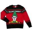 thumbnail image 7 of Ripple Junction The Office Dunder Mifflin Silent Dwight Elf Ugly Christmas Sweater Multicolor, 7 of 7