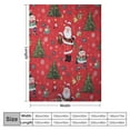 thumbnail image 4 of JEUXUS  Christmas Throw - LargeFluffy Blanket Throw Over for Bed, Sofa, Couch - Plush Snuggly Cosy Winter Warmer - Santa Red Pattern, 4 of 6