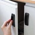thumbnail image 5 of Paquete de 4 manijas de puerta corrediza autoadhesivas de plástico para puertas y ventanas, color negro Feliz Sencillez, 5 of 5