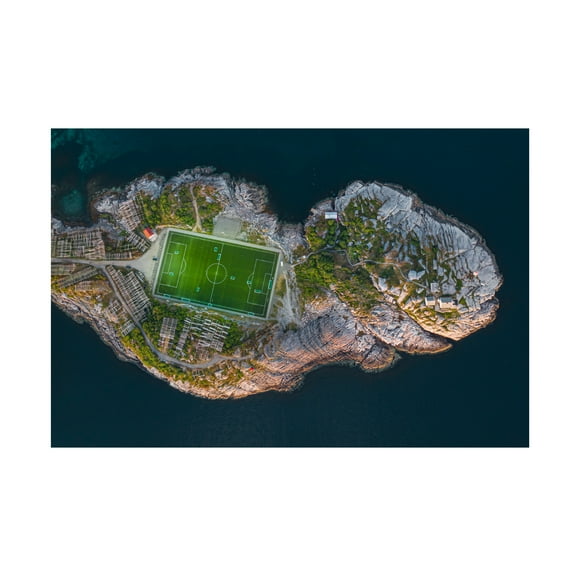 Simoon 'Football Field On The Edge Of The World' Canvas Art