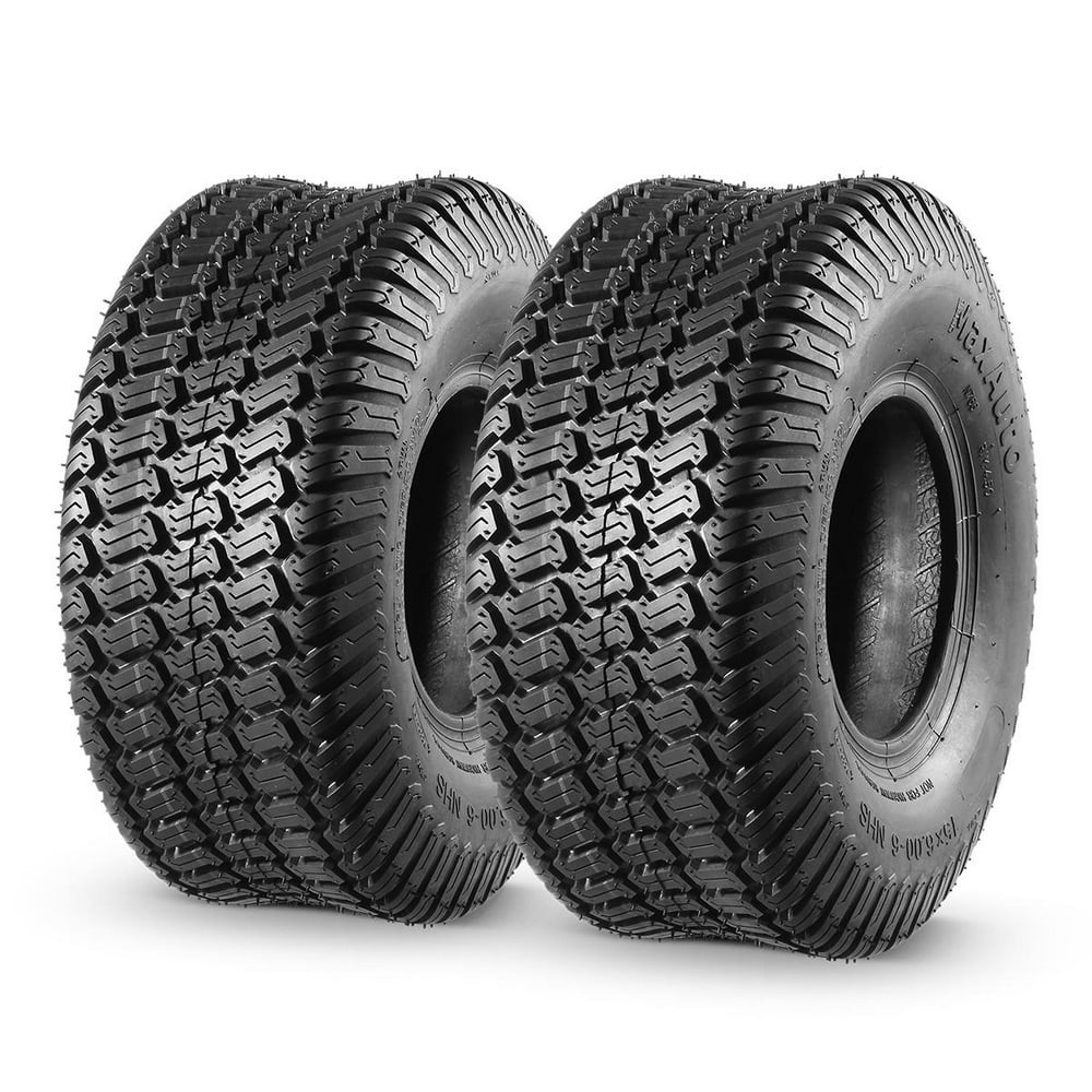 Maxauto 2 Pcs 15x6 00 6 Front Lawn Mower Tire For Garden Tractor Riding Mover 4pr