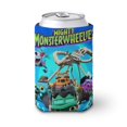 thumbnail image 1 of Mighty MonsterWheelies Funda enfriadora de latas, aislante de bebidas para mantener frías o calientes, funda térmica plegable para latas, portabebidas reutilizable, 1 of 6