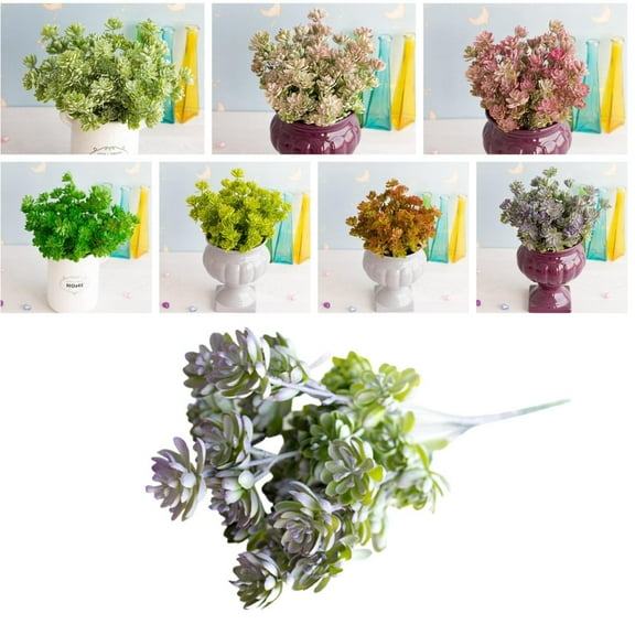 Colorful Succulents Plants Artificial, ,Fake Small Plants,Fake Succulent Plant,Artificial Air Plants That Look Real,Faux Succulents Unpotted for Decorative Garden Arrangement Decor Walmart Clearance