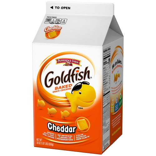 Photo 1 of Pepperidge Farm Goldfish Cheddar Crackers - 30oz Carton