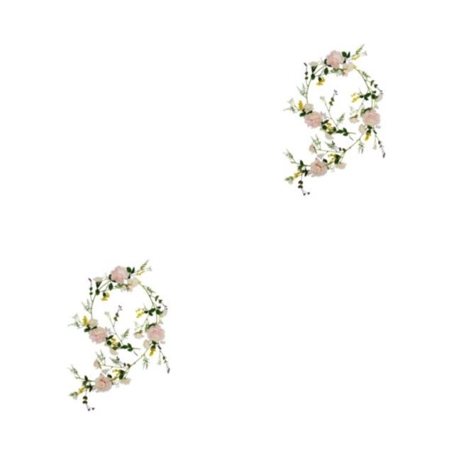 Yuarrent Guirnalda de puerta, guirnalda de pared, peonía Retro, flor artificial, botín, colgante, estilo Ins, decoración frontal de Tipo 1 2piezas