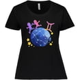 thumbnail image 3 of Inktastic Gemini Constellation Zodiac Sign Illustration Women's Plus Size T-Shirt, 3 of 5