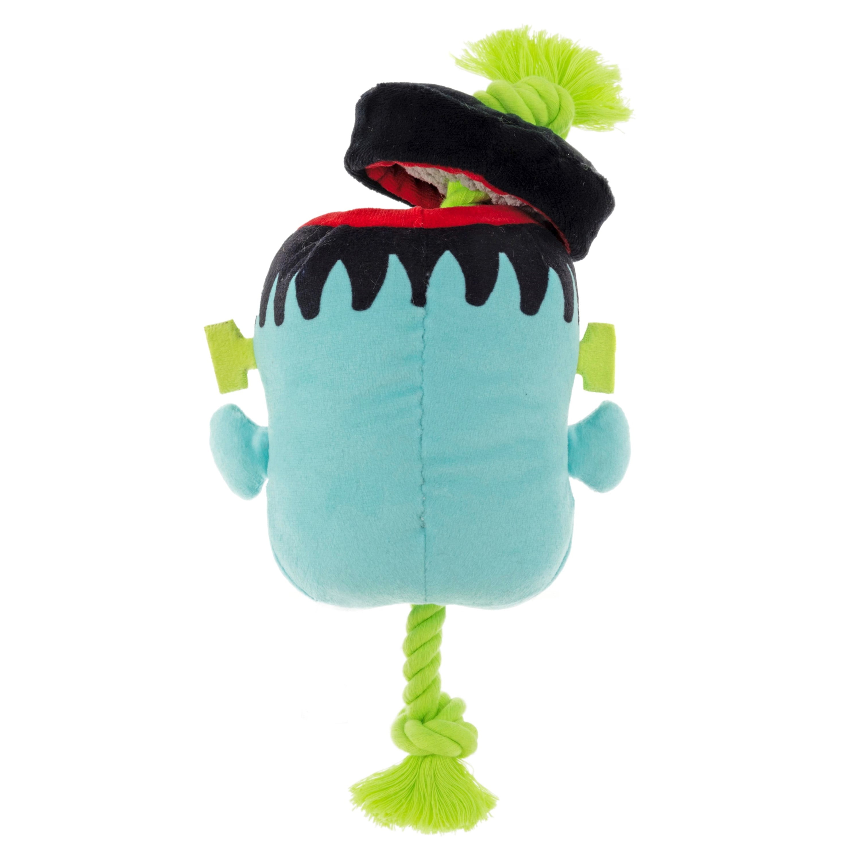 Vibrant Life Halloween Jouet en peluche grinçant de 10,5 pouces avec corde de traction, Frankenstein