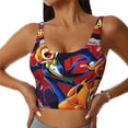thumbnail image 2 of Lsque Scooby-Doo Printed Women'S Sports Bra, Compression, Moisture Wicking, High-Impact Sports Bra For Women,Supportive sports bra-Small, 2 of 9