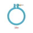 thumbnail image 1 of pitrice 1pc Embroidery Circle Plastic Cross Stitch Hoop Ring Sewing Craft DIY Loop Random Color - 10 Inches, 1 of 5