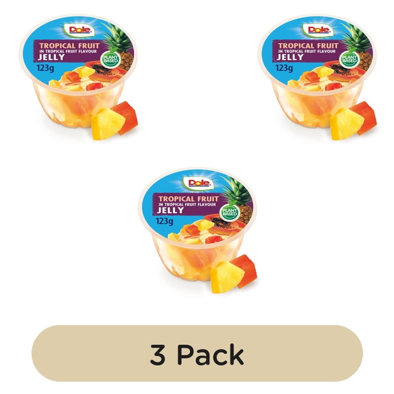 Dole Tropical Fruit in Jelly Pot 123g, British Import (Pack of 3)