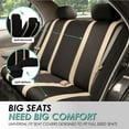 thumbnail image 5 of FH Group Striped Universal Sport Seat Covers Fit For Car Truck SUV Van - Rear Bench, 5 of 5