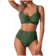 thumbnail image 5 of Conjunto de Trajes de Baño de Color Sólido de las Mujeres, una Pieza Plisada Conservadora con División Lateral para la Playa Y la Piscina, Trajes de Baño de Verano Modestos, 5 of 9