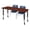 Cherry / Navy Blue / Black, variant on Romig Trek 48 x 24 in. Mobile Adjustable Classroom Table- Grey & 2 Andy 18 in. Stack Chairs- Blue