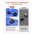 thumbnail image 5 of VEVOR Corner Pool Water Tubes, 4 Pack 22.4 x 22.2 in, Corner Winter Water Bags with Leakproof Screw Cap, 0.4mm Heavy Duty PVC, Cold-Resistant Weights for Inground Swimming Pool Covers, 5 of 9