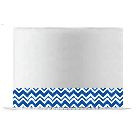 Deep Blue Chevron Edible Cake Decoration Ribbon -6 Slim Strips